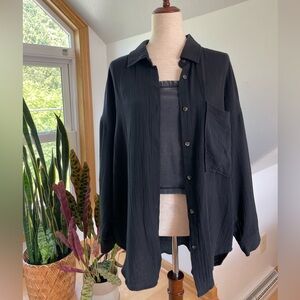 Altar’d State : Black Button-Up Shirt